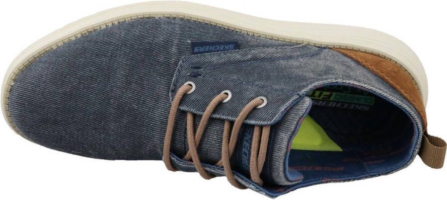 Skechers Stat Pexton Heren Sneakers Navy