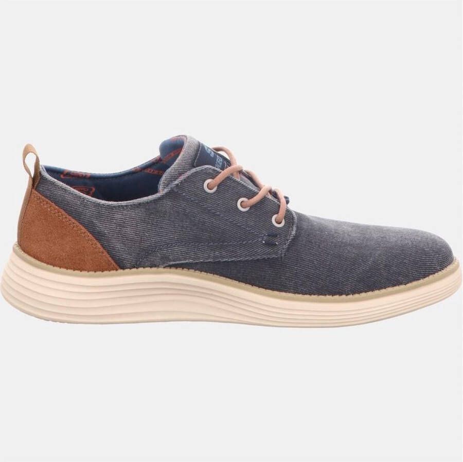 Skechers Stat Pexton Heren Sneakers Navy
