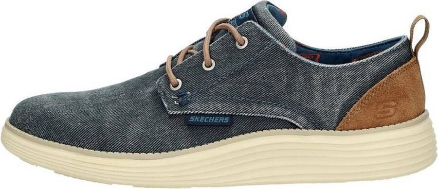 Skechers Stat Pexton Heren Sneakers Navy
