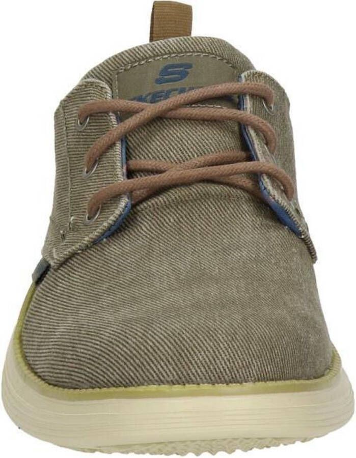 Skechers Stat Pexton Heren Sneakers Taupe