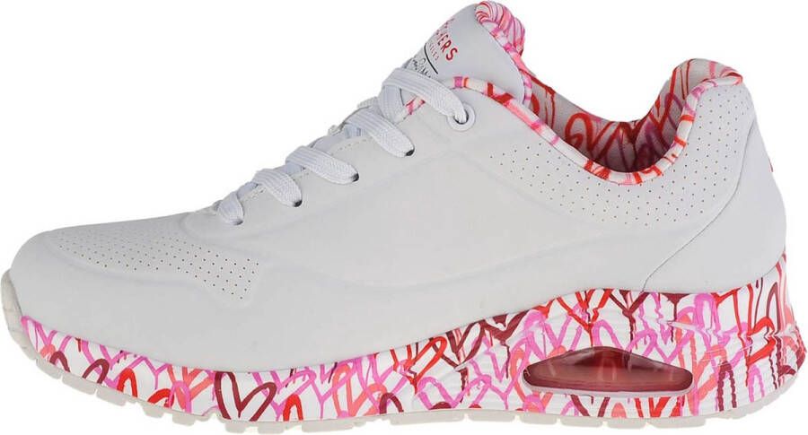 Skechers Street UNO LOVING LOVE Sneakers Dames JGoldcrown wit