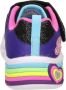 Skechers Sweetheart Lights Lovely Colo 302312L BKMT Zwart Roze 30 - Thumbnail 10
