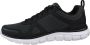 Skechers Track-Bucolo 52630-BKW Mannen Zwart Trainingschoenen Sportschoenen - Thumbnail 3