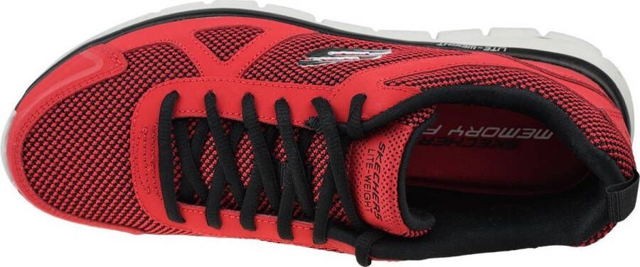 Skechers Track-Bucolo 52630-RDBK Mannen Rood Sportschoenen