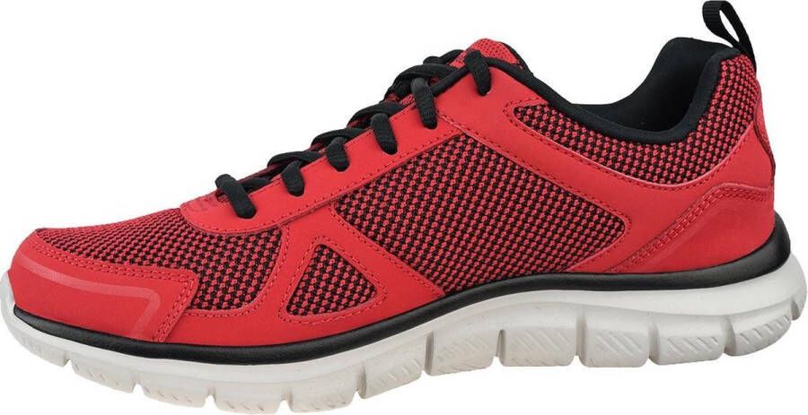 Skechers Track-Bucolo 52630-RDBK Mannen Rood Sportschoenen