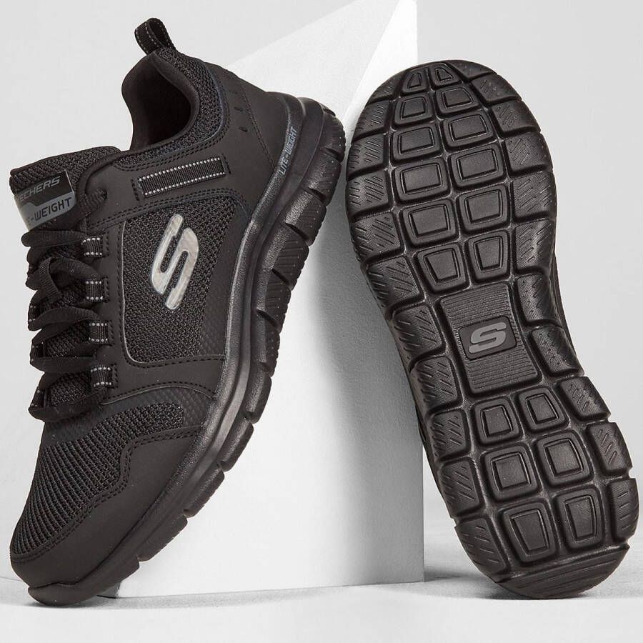 Skechers Track Knockhill heren sneakers Zwart Extra comfort Memory Foam