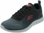 Skechers Track Ripkent heren sneakers zwart grijs Zwart Extra comfort Memory Foam - Thumbnail 12