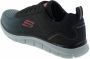Skechers Track Ripkent heren sneakers zwart grijs Zwart Extra comfort Memory Foam - Thumbnail 13