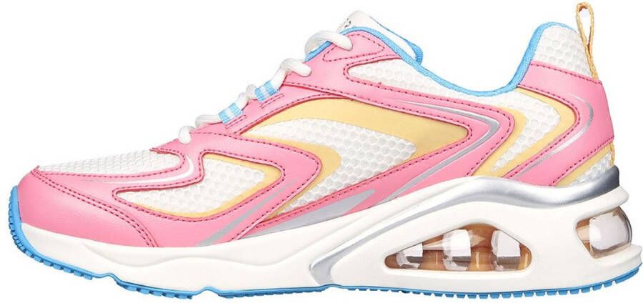 Skechers Tres Air Sneakers Pink White Blue Natural Dames