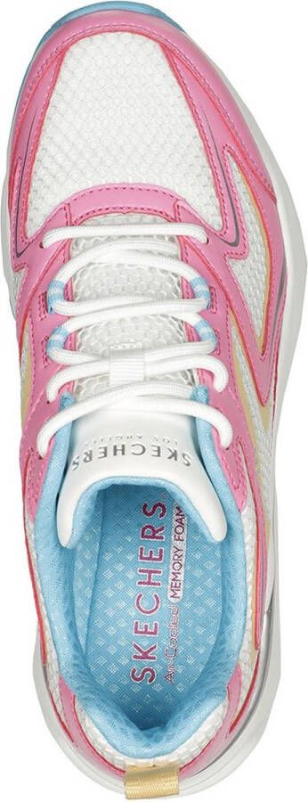 Skechers Tres Air Sneakers Pink White Blue Natural Dames