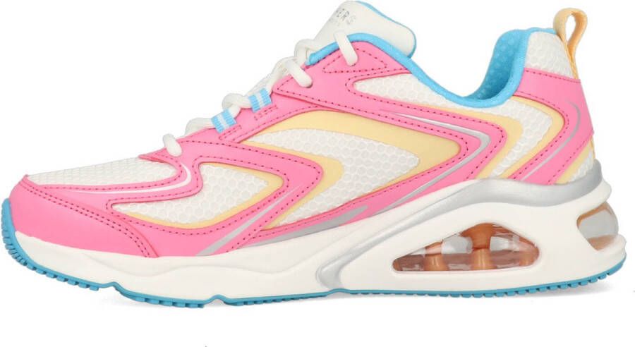 Skechers Tres Air Sneakers Pink White Blue Natural Dames