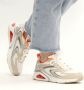 Skechers Tres Air Terti Airysneaker Sneaker Dames Wit Beige Oranje - Thumbnail 6
