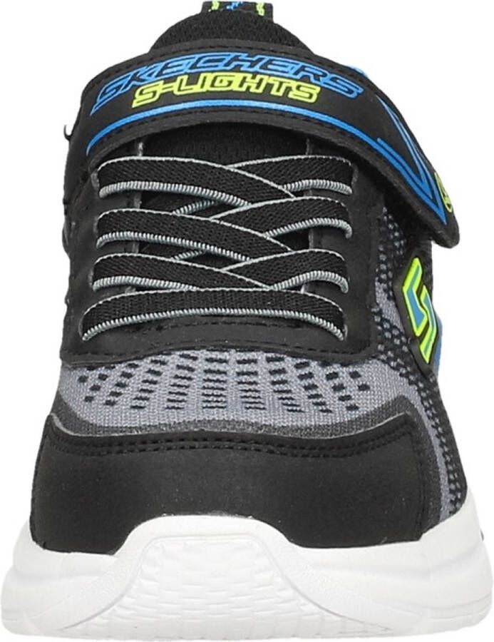 Skechers S Lights Tri-namics Klittenband Sneaker Jongens Zwart Grijs Blauw - Foto 10