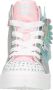Skechers Twinkle Toes hoge sneakers met lichtjes zilver Meisjes Imitatieleer 28 - Thumbnail 11