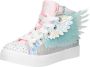 Skechers Twinkle Toes hoge sneakers met lichtjes zilver Meisjes Imitatieleer 28 - Thumbnail 7