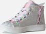 Skechers Twinkle Toes hoge sneakers met lichtjes zilver Meisjes Imitatieleer 28 - Thumbnail 10