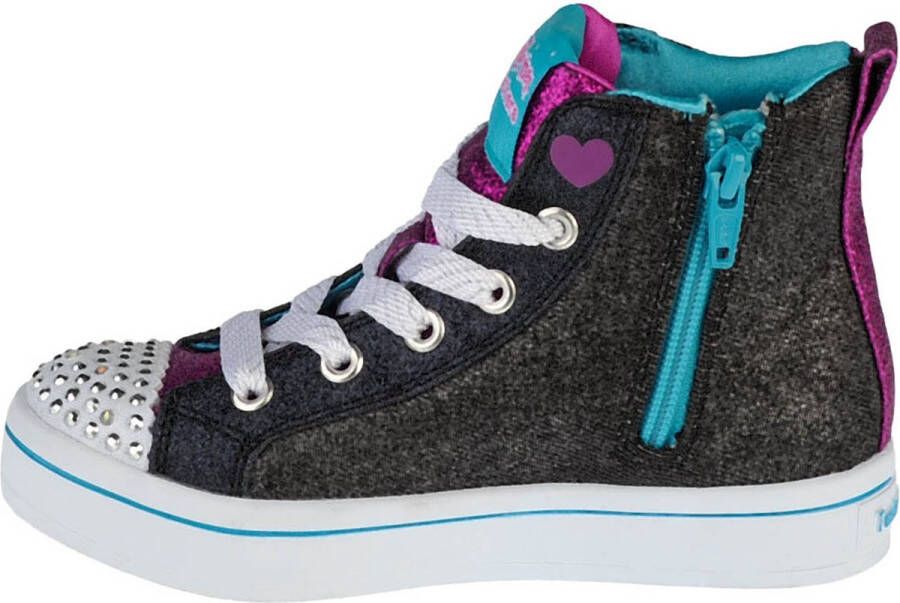 Skechers Twi-Lites Patch Cuties 20234L-BKMT voor meisje Grijs Sneakers Sportschoenen
