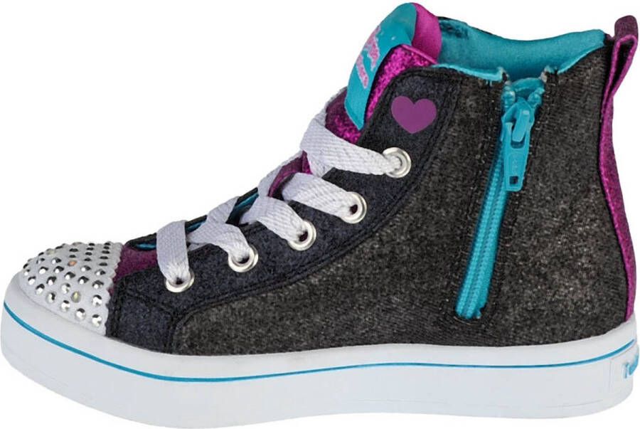 Skechers Twi Lites Patch Cuties Meisjes Sneakers Zwart - Foto 2