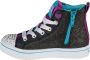 Skechers Twi Lites Patch Cuties Meisjes Sneakers Zwart - Thumbnail 2