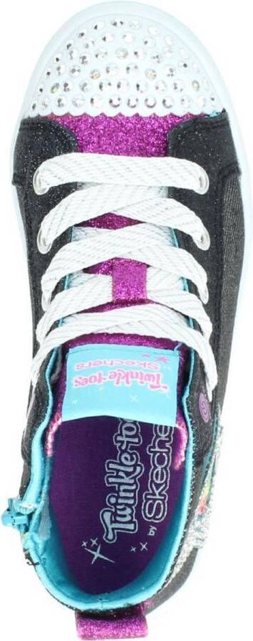 Skechers Twi Lites Patch Cuties Meisjes Sneakers Zwart - Foto 10