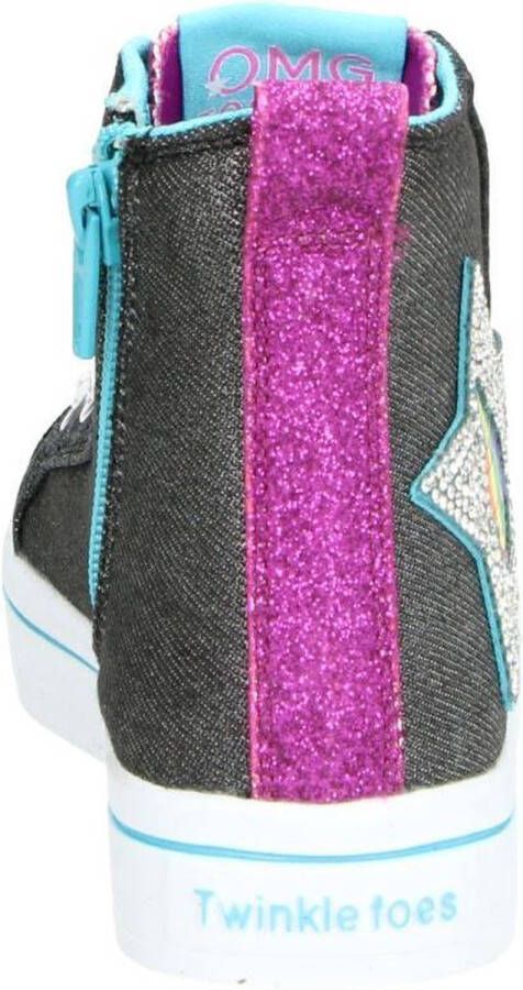 Skechers Twi Lites Patch Cuties Meisjes Sneakers Zwart - Foto 13