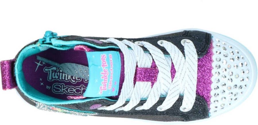 Skechers Twi Lites Patch Cuties Meisjes Sneakers Zwart - Foto 15