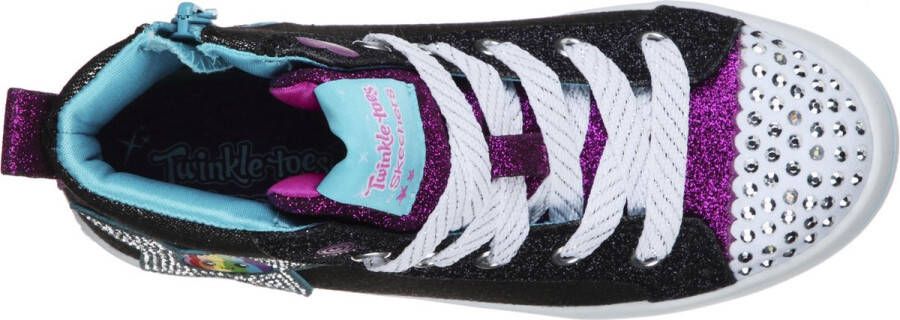 Skechers Twi Lites Patch Cuties Meisjes Sneakers Zwart - Foto 7