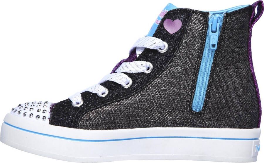 Skechers Twi Lites Patch Cuties Meisjes Sneakers Zwart - Foto 8