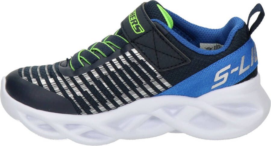 Skechers Twisty Brights jongens sneaker Blauw multi