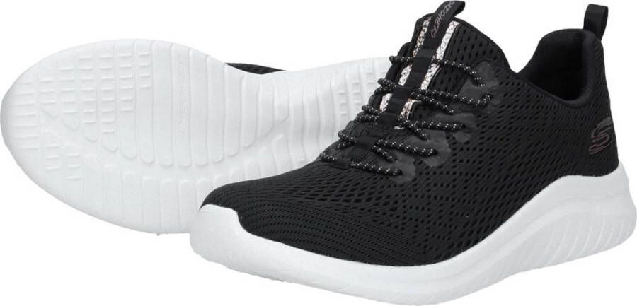 Skechers Ultra Flex 2.0 Lite-Groove Dames Sneakers Black White