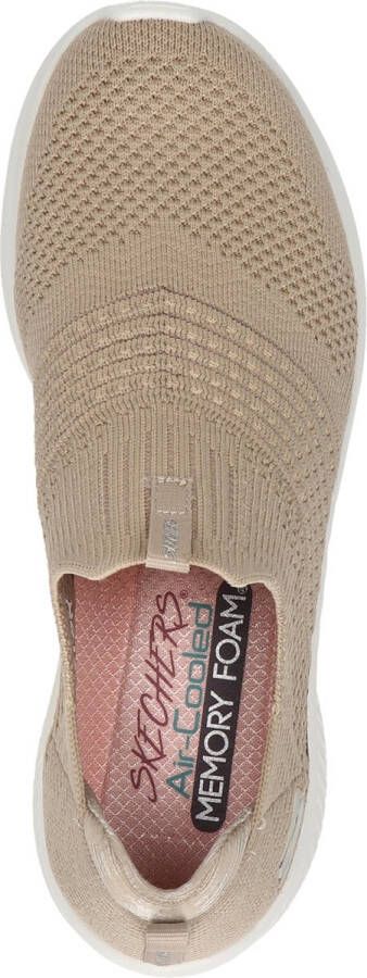 Skechers Ultra Flex 3.0 dames instapper Taupe