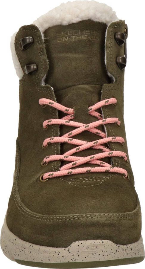 Skechers Ultra Go dames veterboot Kaki
