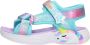 Skechers Unicorn Dreams sandalen blauw roze Meisjes Textiel Dierenprint 30 - Thumbnail 15