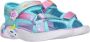 Skechers Unicorn Dreams sandalen blauw roze Meisjes Textiel Dierenprint 30 - Thumbnail 15