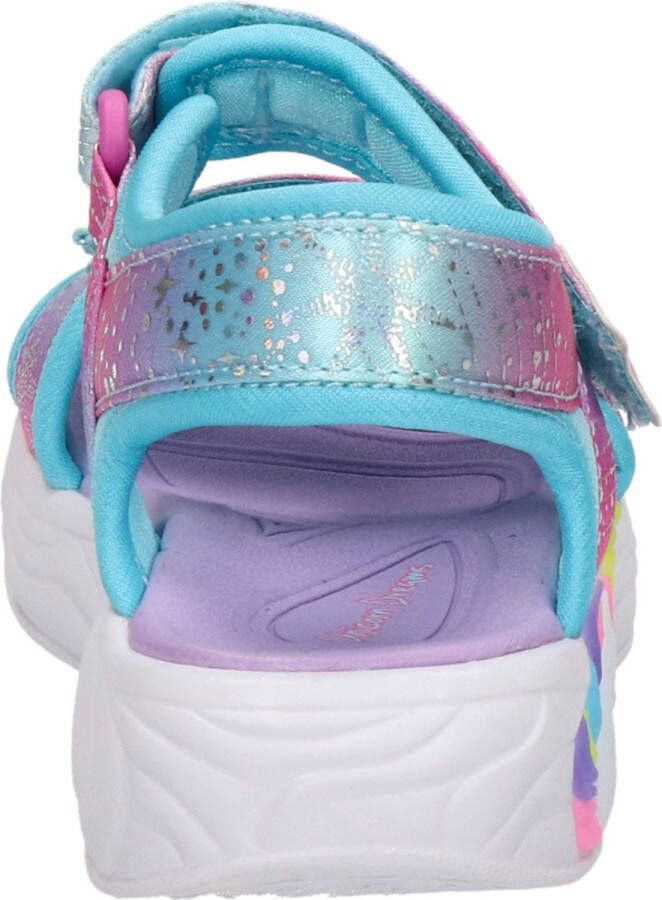 Skechers Unicorn Dreams sandalen blauw roze Meisjes Textiel Dierenprint 30 - Foto 14