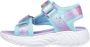 Skechers Unicorn Dreams sandalen blauw roze Meisjes Textiel Dierenprint 30 - Thumbnail 6