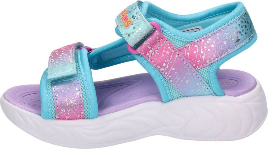 Skechers Unicorn Dreams sandalen blauw roze Meisjes Textiel Dierenprint 30 - Foto 8