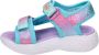 Skechers Unicorn Dreams sandalen blauw roze Meisjes Textiel Dierenprint 30 - Thumbnail 8