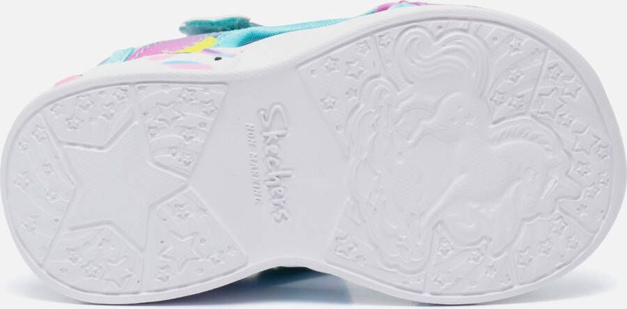 Skechers Unicorn Dreams sandalen blauw roze Meisjes Textiel Dierenprint 30 - Foto 10