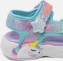 Skechers Unicorn Dreams sandalen blauw roze Meisjes Textiel Dierenprint 30 - Thumbnail 11