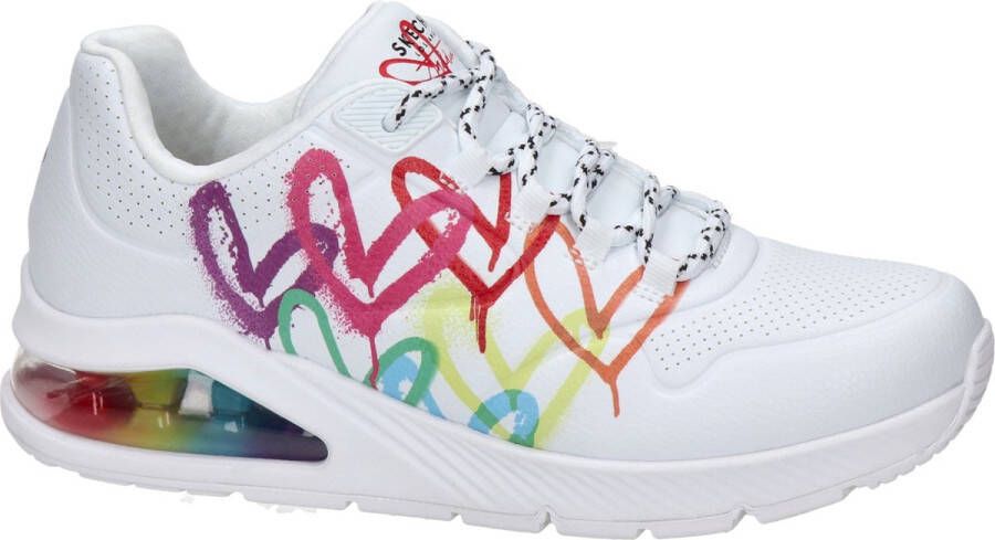 Skechers Uno 2 Floating Love Sneakers wit Dames