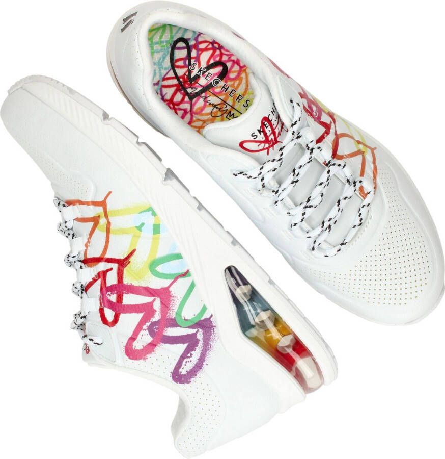 Skechers 553700510 Sneakers UNO 2 FLOATING LOVE met hartenprint - Foto 14