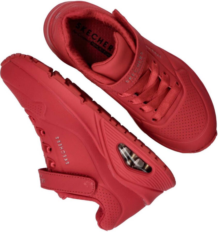 Skechers Uno-Air Blitz Meisjes Sneakers Rood