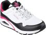 Skechers Uno Stand on Air wit zwart sneakers dames (155593 WNPK) - Thumbnail 7