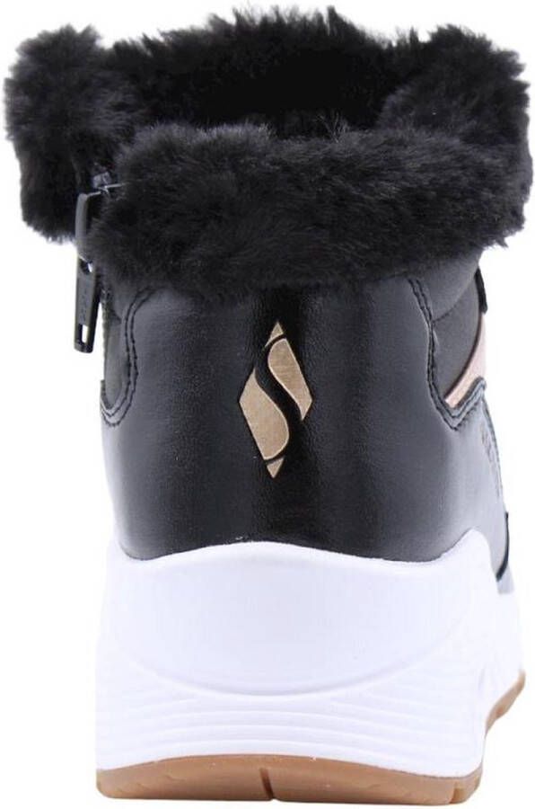 Skechers Uno Cozy On Air Meisjes Sneakers Black Rose Gold