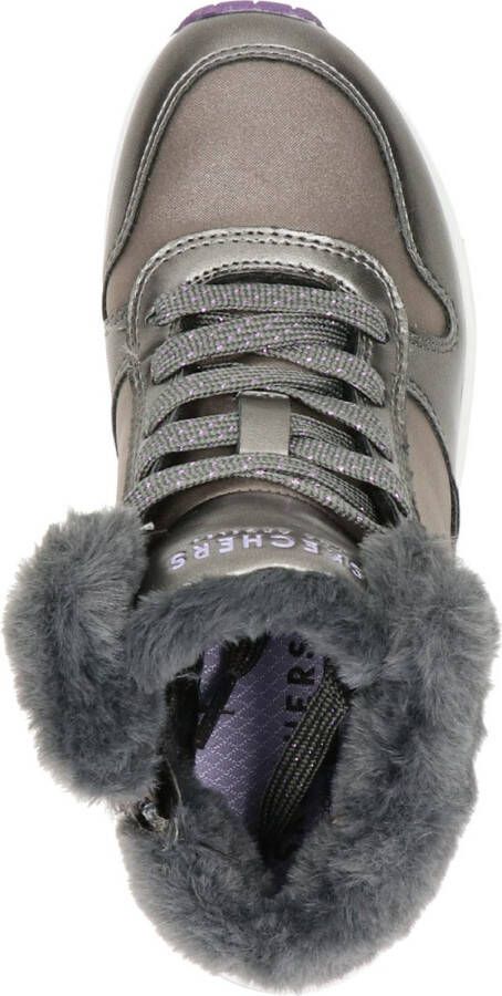 Skechers Uno Cozy On Air Sneakers Hoog zilver