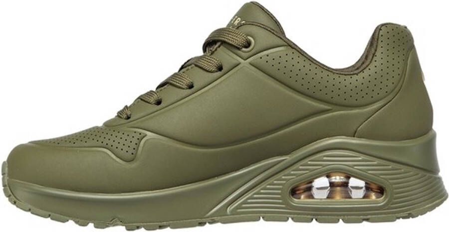 Skechers UNO Dames Sneakers Olijf Groen