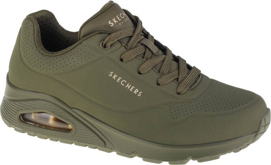 Skechers UNO Dames Sneakers Olijf Groen