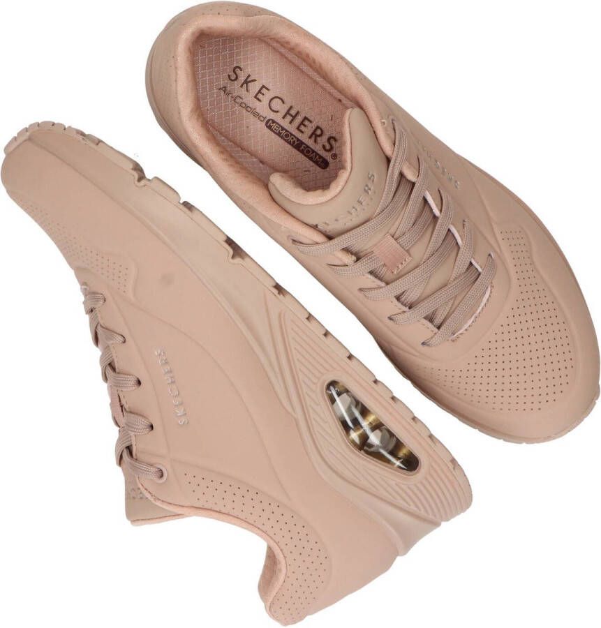 Skechers UNO Dames Sneakers Zand Beige