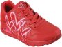 Skechers Sneakers UNO DRIPPING IN LOVE met hart-graffiti-print vrijetijdsschoen lage schoen veterschoen - Thumbnail 14